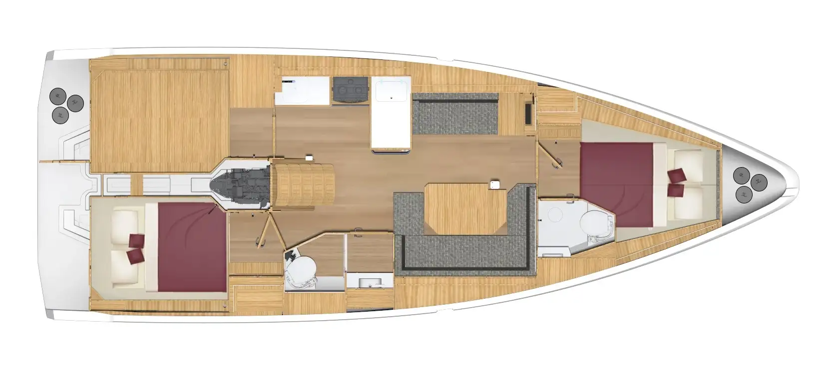 plan c38 2 cabines 2 sdb