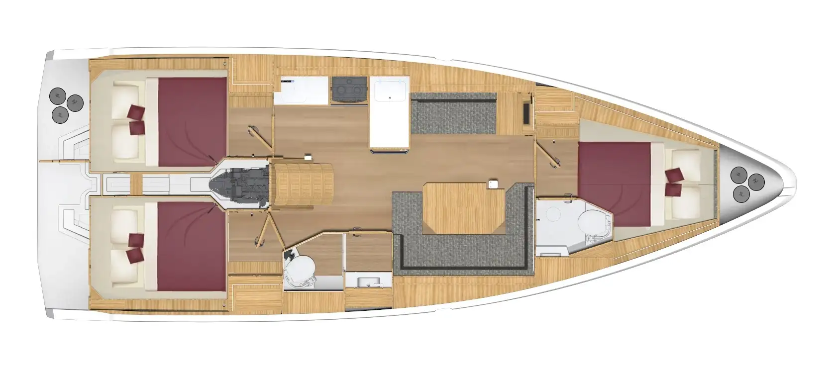 plan c38 2 cabines 2 sdb