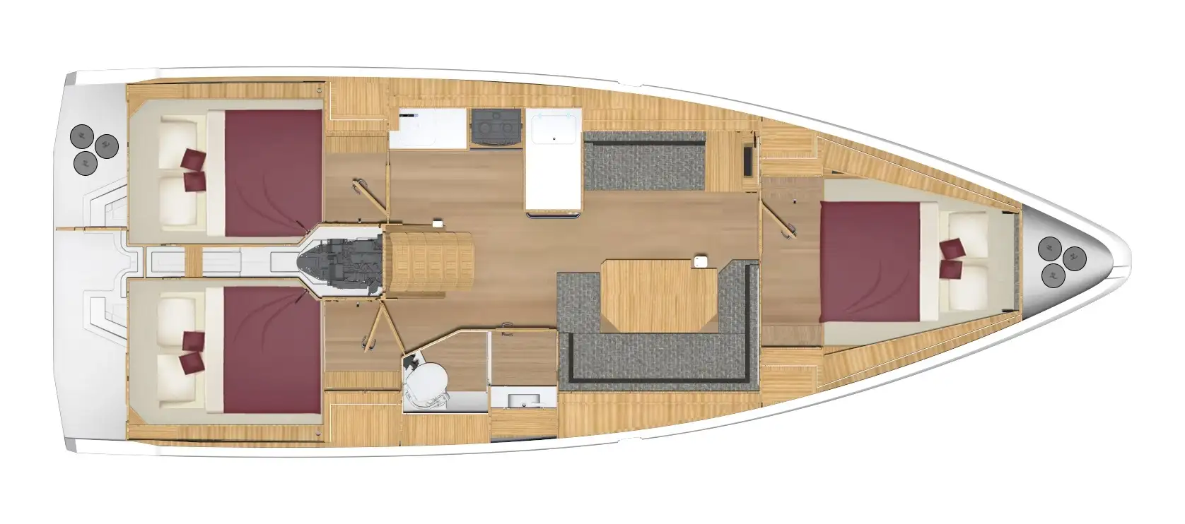 plan c38 3 cabines 1 sdb